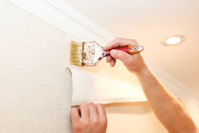 Pose de papier peint à Bren — revêtements muraux et toiles de verre